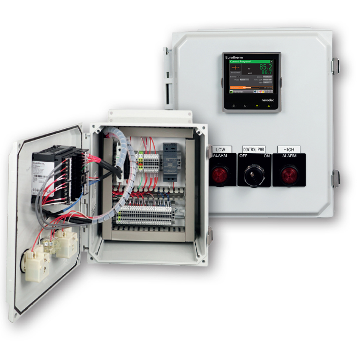 4-20mA Temperature and humidity sensor with PLC Realize Temperature control